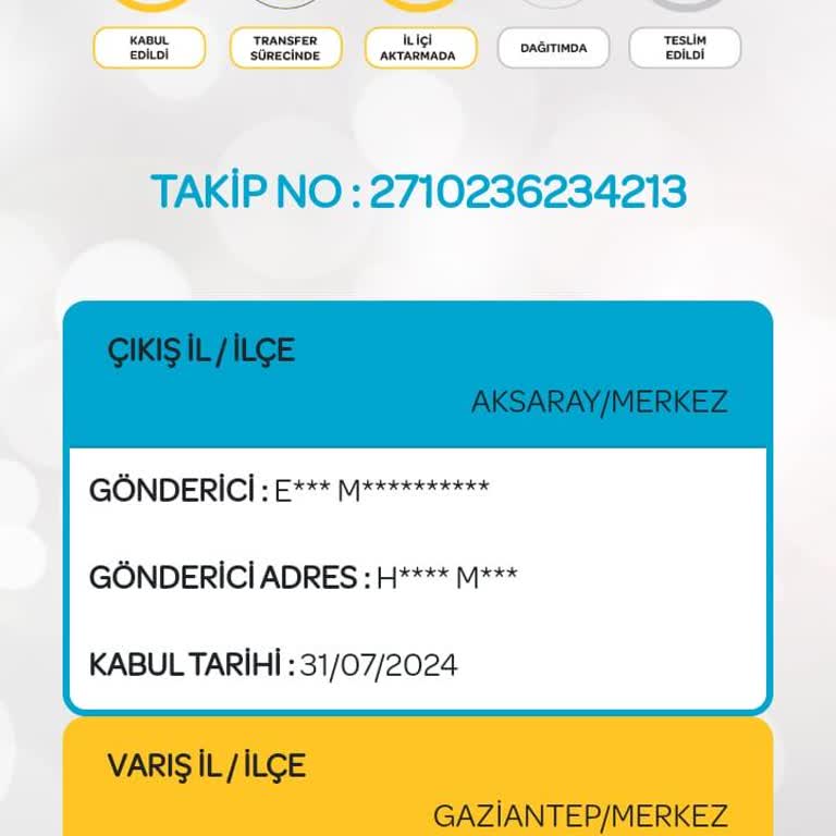 PttAVM PTT Kargo Kayıp Ürün Vakası