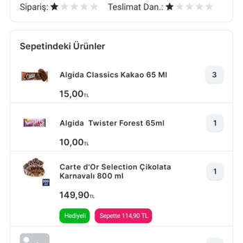 Migros Hemen Eksik Ürün Ve Fazla Fiyat Çekmesi