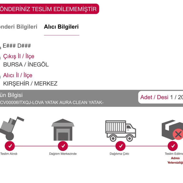 Horoz Lojistik Kargomu Adres Yetersizliği Diye Teslim Etmedi.