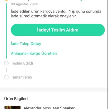 Dolap İade Şikayeti