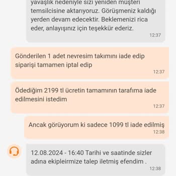Trendyol Eksik Teslimat Ve İade Sorunu