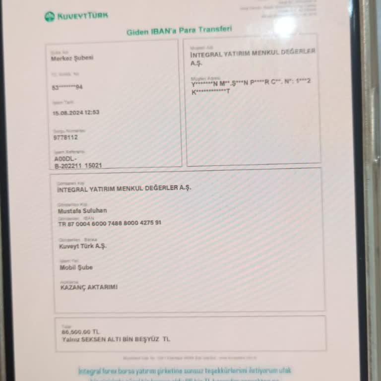 İntegral Yatırım Menkul Değerler Instagram Hesabımın Güvenliği Tehlikede