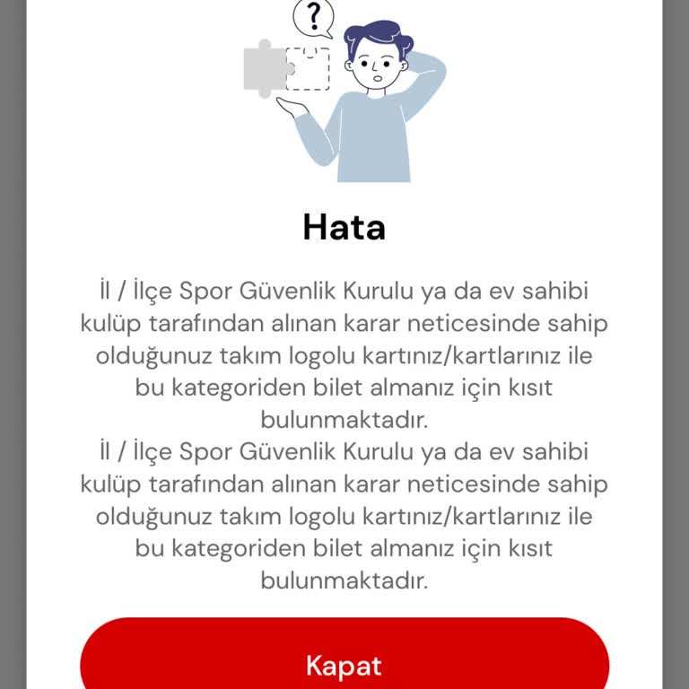 Passolig Maç Bileti Satın Alamıyorum