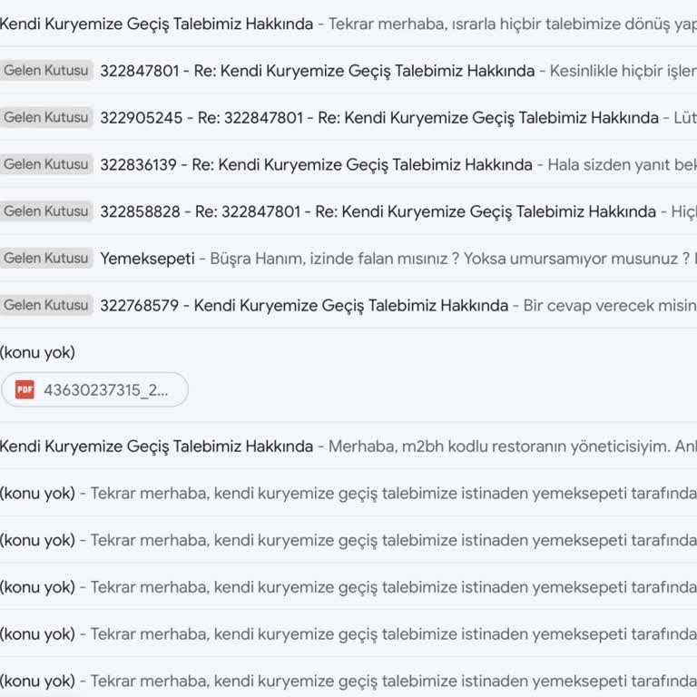 Yemeksepeti Kurye Dayatmasını Kabul Etmiyoruz!