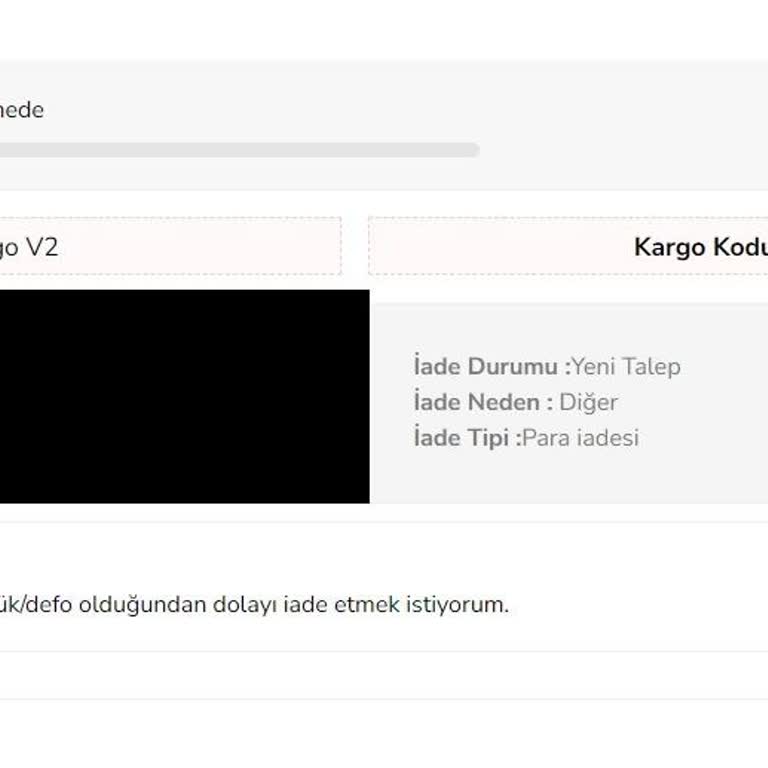 Çetinkaya İadede Para İadesi Sorunu