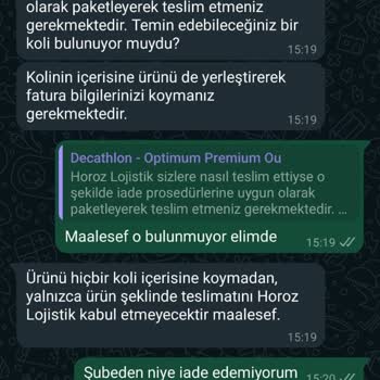 Decathlon Kutusu Olmayan Ürünü İade Almıyor?