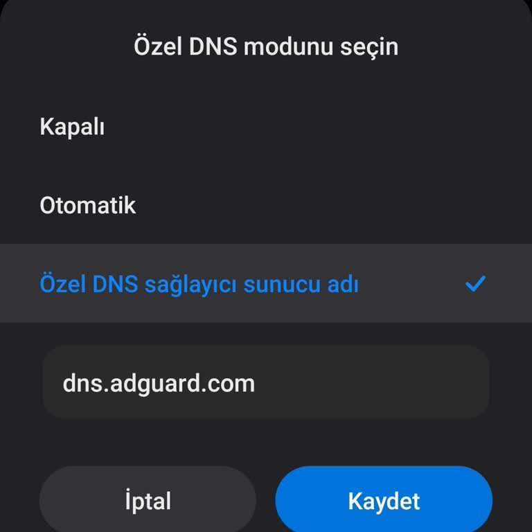 Vodafone'da Özel DNS ve Reklam Engelleyici Kullanım Sorunu
