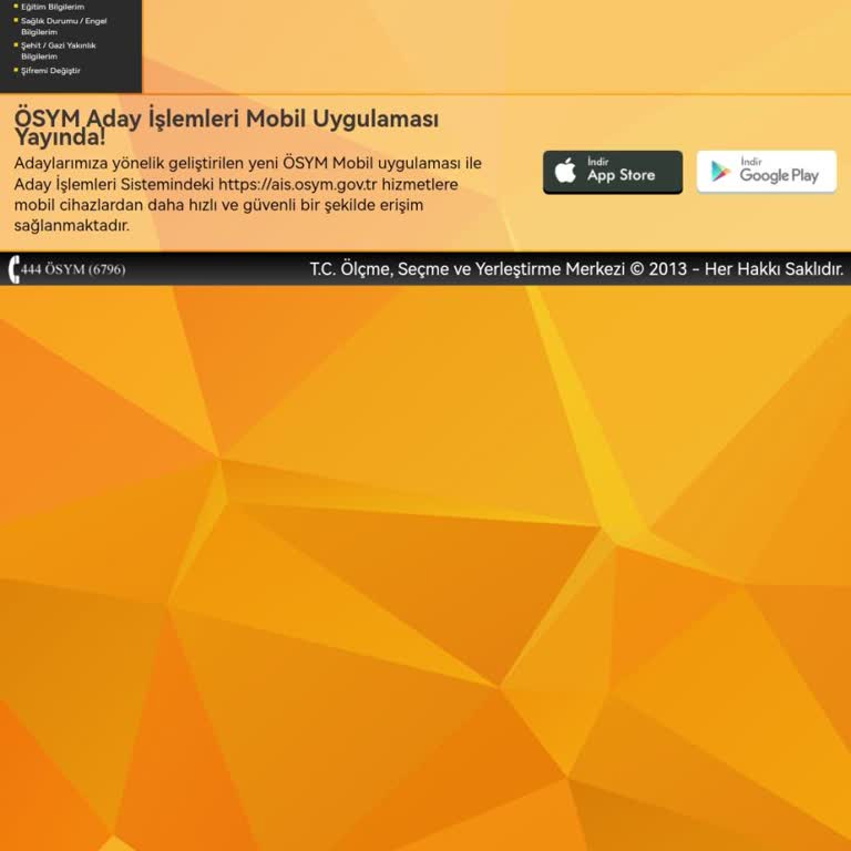 ÖSYM DHBT Başvurusu Yapamıyorum