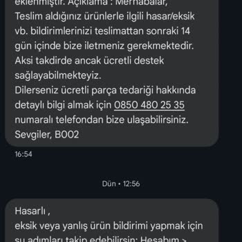 Vivense 1 Aydır Randevu Bildirimi Göndermediğiniz Dolaptan Eksik Parça Çıktı.