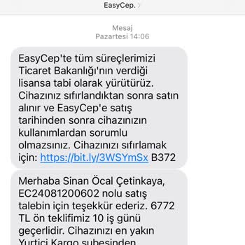 EasyCep Çağrı Merkezi, Ödenmeyen EFT