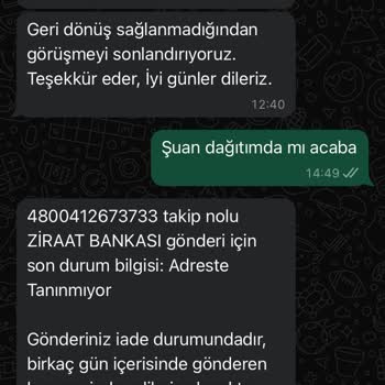 AGT Kurye (aynigunteslim.com) Müşteri Hizmetleri Hiçbir Şekilde İletişim Kurmuyor