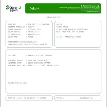 Denizbank Karta Yatırılmayan Para