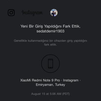 Xiaomi Instagram Hesabım Çalınmış