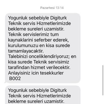 Digiturk'ün Müşteri Temsilcisi İle Görüşülemiyor