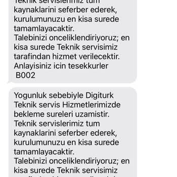 Digiturk'ün Müşteri Temsilcisi İle Görüşülemiyor