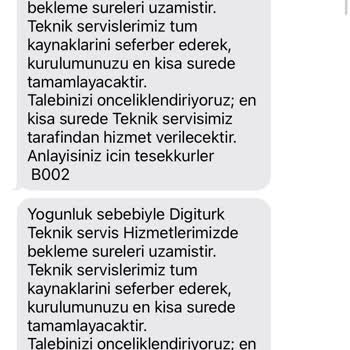 Digiturk'ün Müşteri Temsilcisi İle Görüşülemiyor