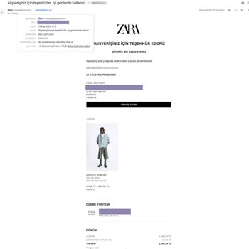 Zara Online Mağazasında Ertesi Gün Teslimat Sorunu