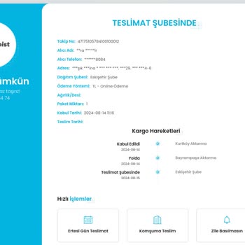 Zara Online Mağazasında Ertesi Gün Teslimat Sorunu