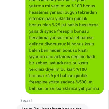 Jetbahis Bonusu Vermedikleri Yetmez Mis Gibi Ödememi Yapmıyor