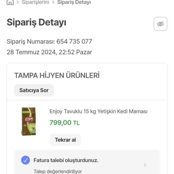 Hepsiburada Kedi Maması Beklerken Salatalık Geldi