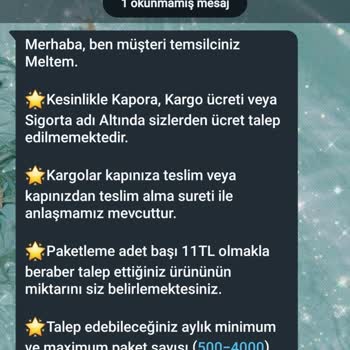 Kurumsal Paketleme Acentası İş Başvurusu