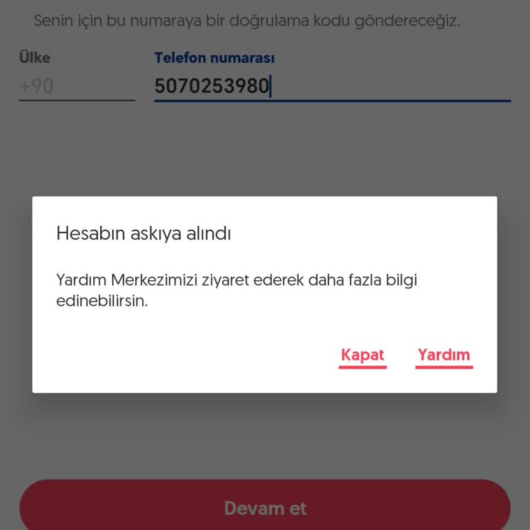 Letgo Hesabım Suçsuz Yere Kapatıldı