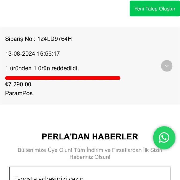 Perla Mobilya 1aydan Uzun Süren Yapılmayan Teslimat Açılmayan Telefon.