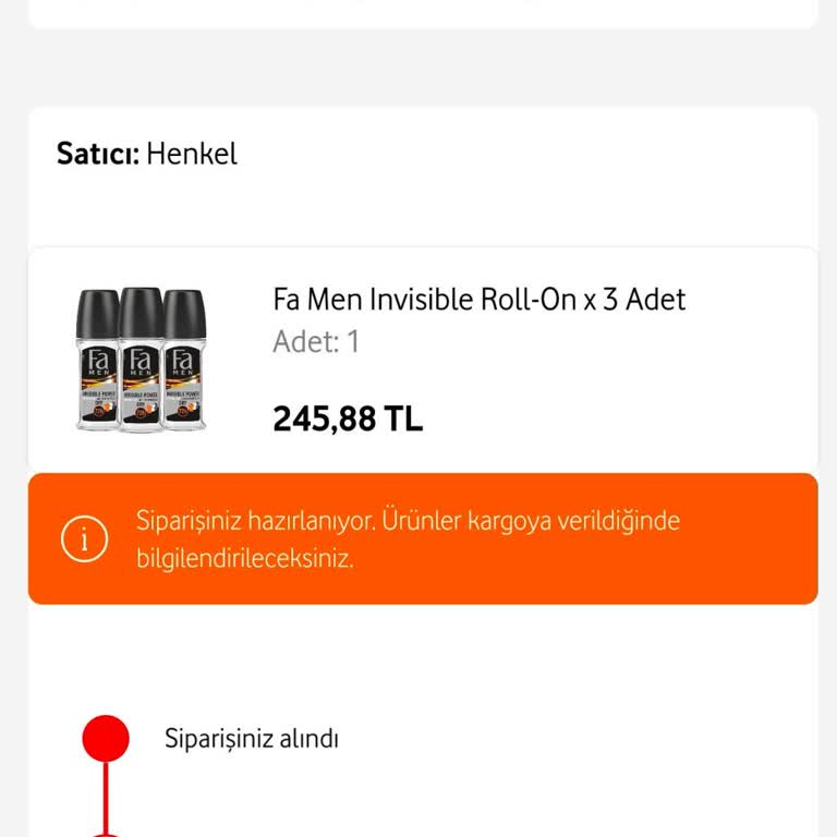 Vodafone Yanımda Siparişim 3 Haftadır Hazırlanıyor