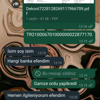Evde Ekişi Paketleme Kişisel Bilgilerimle Yapılan İşlemler Hakkında Uyarı