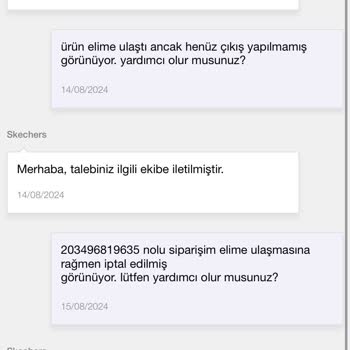 Olumsuz Skechers Alışverişi Deneyimi