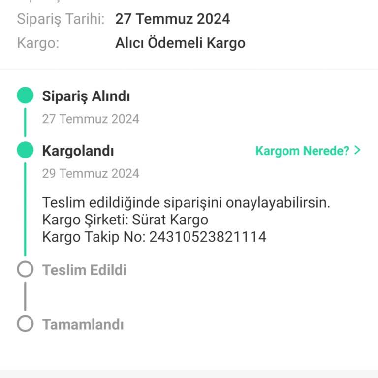 Sürat Kargo 18 Günde Teslim Edilmeyen Kargo Ve Kayıp Ürün Sorunu