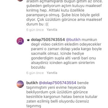 Dolap-Aras Kargo - Ürünümü Kırıp Parasını Da Ödemedi!