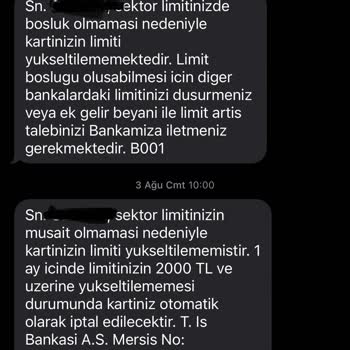 İş Bankası Kredi Kartı Yasal Limit Denklemi