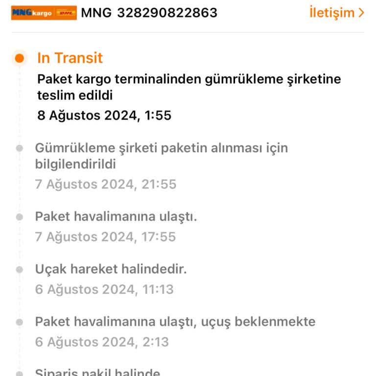 MNG Kargo Tran Verilen Siparişler Gümrükte Bekletiliyor