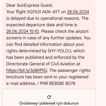 Sun Express Flight Delay Ruined My Vacation