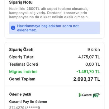 Migros Sanal Market Kampanyalarında Müşteri Mağduriyeti