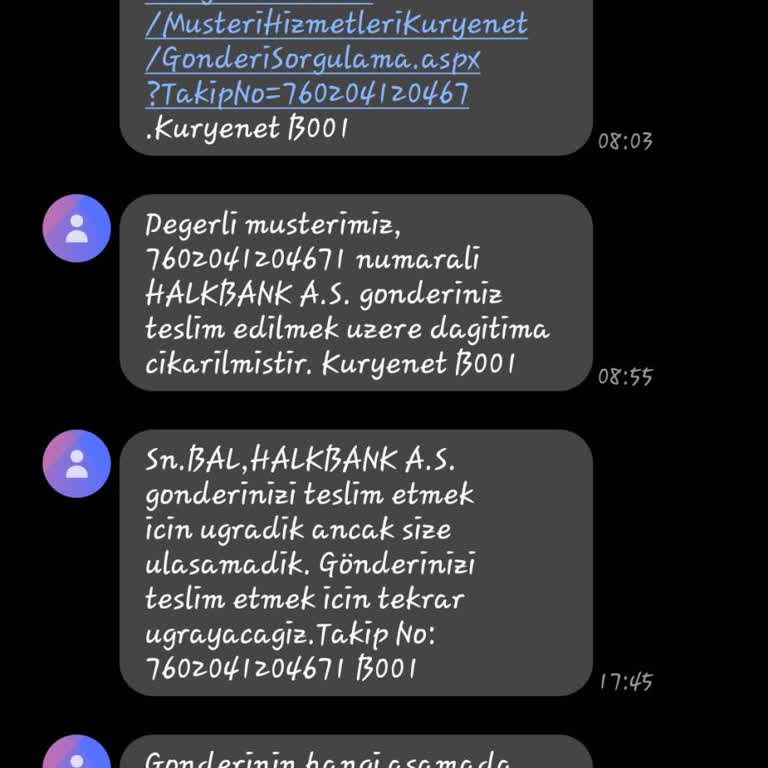 Kuryenet Banka Kartım Gelmiyor