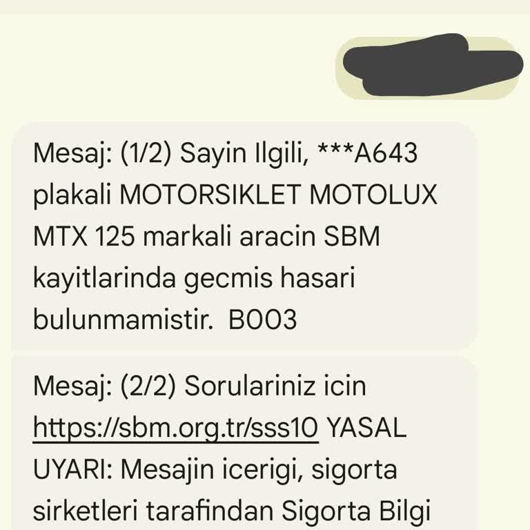 Haksız Ücret Kesintisi: Hasar Kaydı Mesajı İçin 119 TL Ücret Alınması