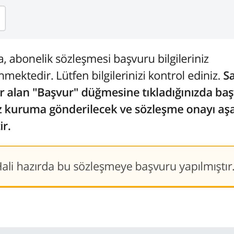 İSKİ Başvuru Sistem Hatası