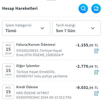 Türkiye Hayat Emeklilik Hayat Emeklilik Kesintilerinin İptali Ve İadesi