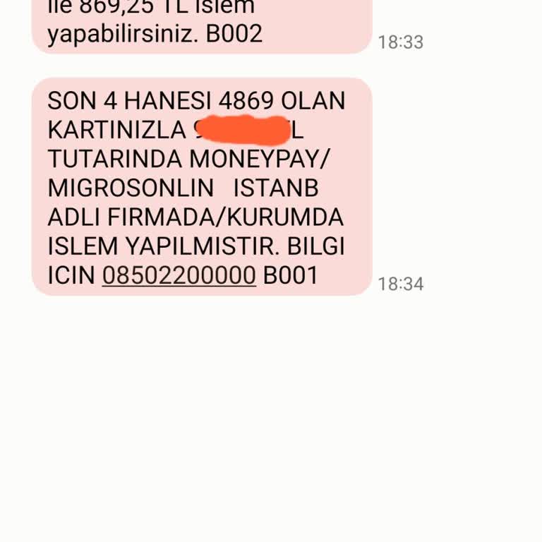 Migros Doğrulama Kodu Tutarı İle Kesilen Tutardaki Uyumsuzluk