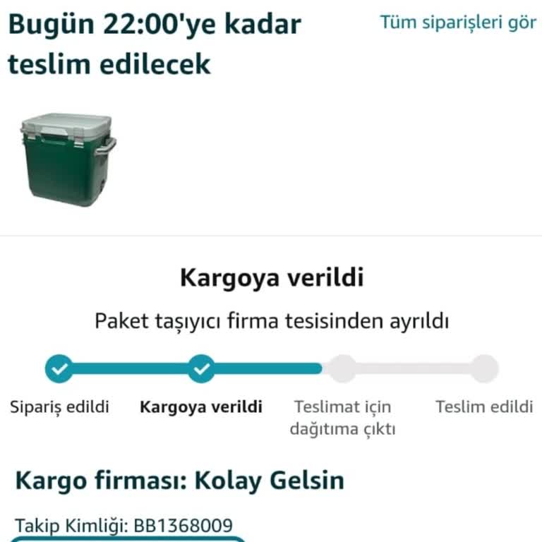 Amazon Ve Kolay Gelsin Kargo Firması