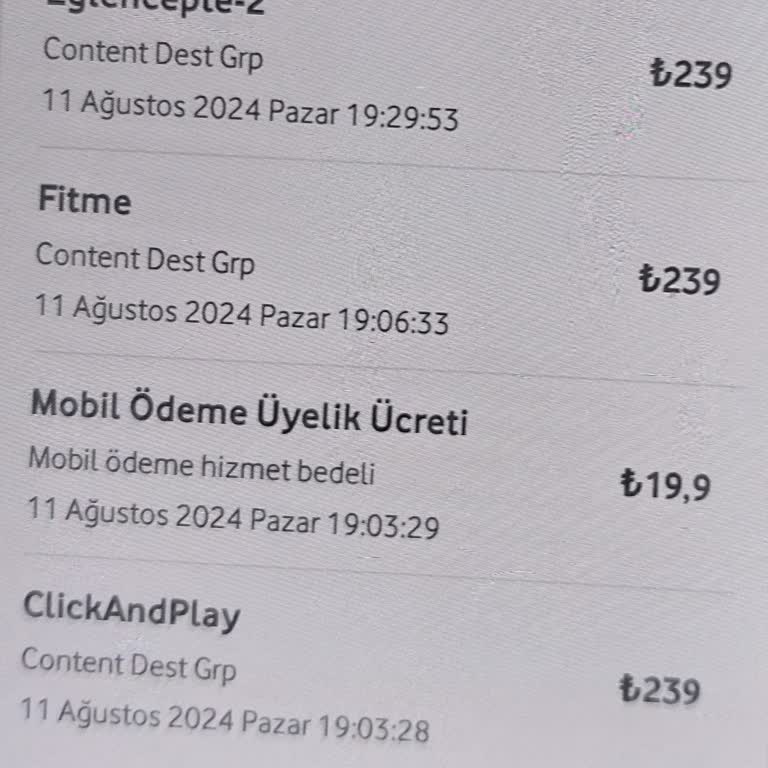 Vodafone'dan İzinsiz Özel Servis Üyeliği ve Fatura Yansıması