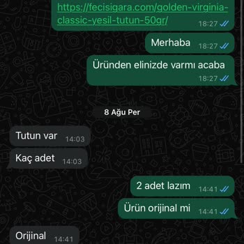 Fecisigara.com Sipariş Verdiğim Ürün Günlerdir Ulaşmadı