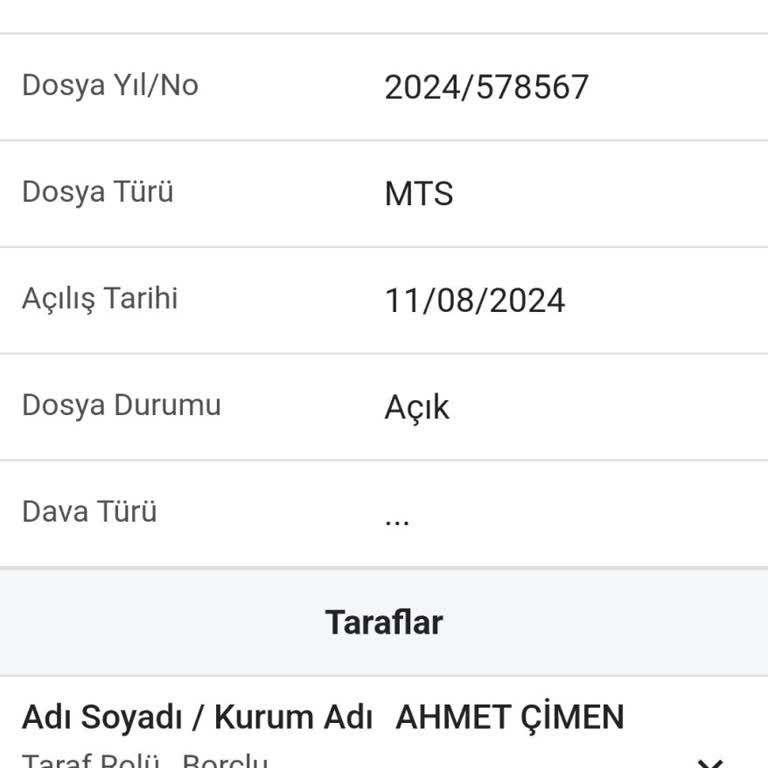 Digiturk Bana İcra Dosyası Açmış