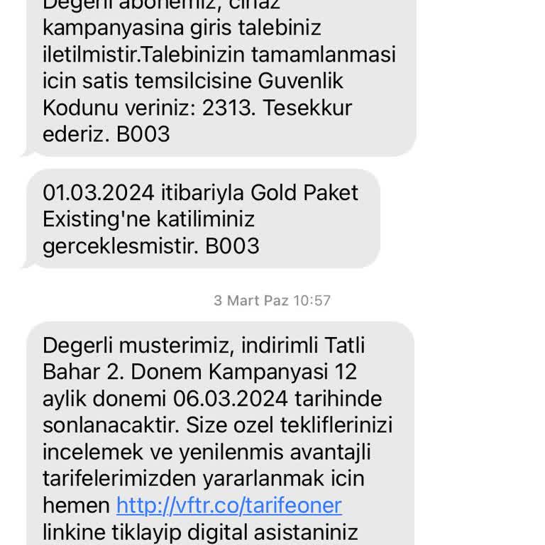 Vodafone Gold Existing Paketi ile Yaşadığım Fatura Sorunu