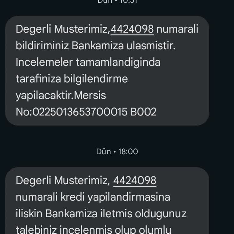 Aktif Bank Yapılandırma Veya Öteleme Yapmak İstiyorum