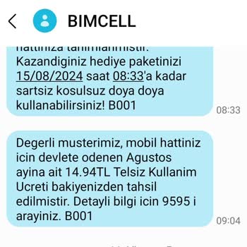 Bimcell'den Haksız Kesinti Ve Yetersiz Müşteri Hizmeti