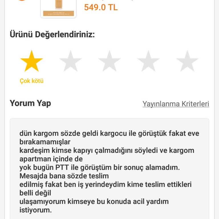 Trendyol Kayıp Kargo Hakkında