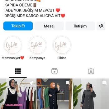 Öykü Tesettür Değişim Veya İade Yapılmaması